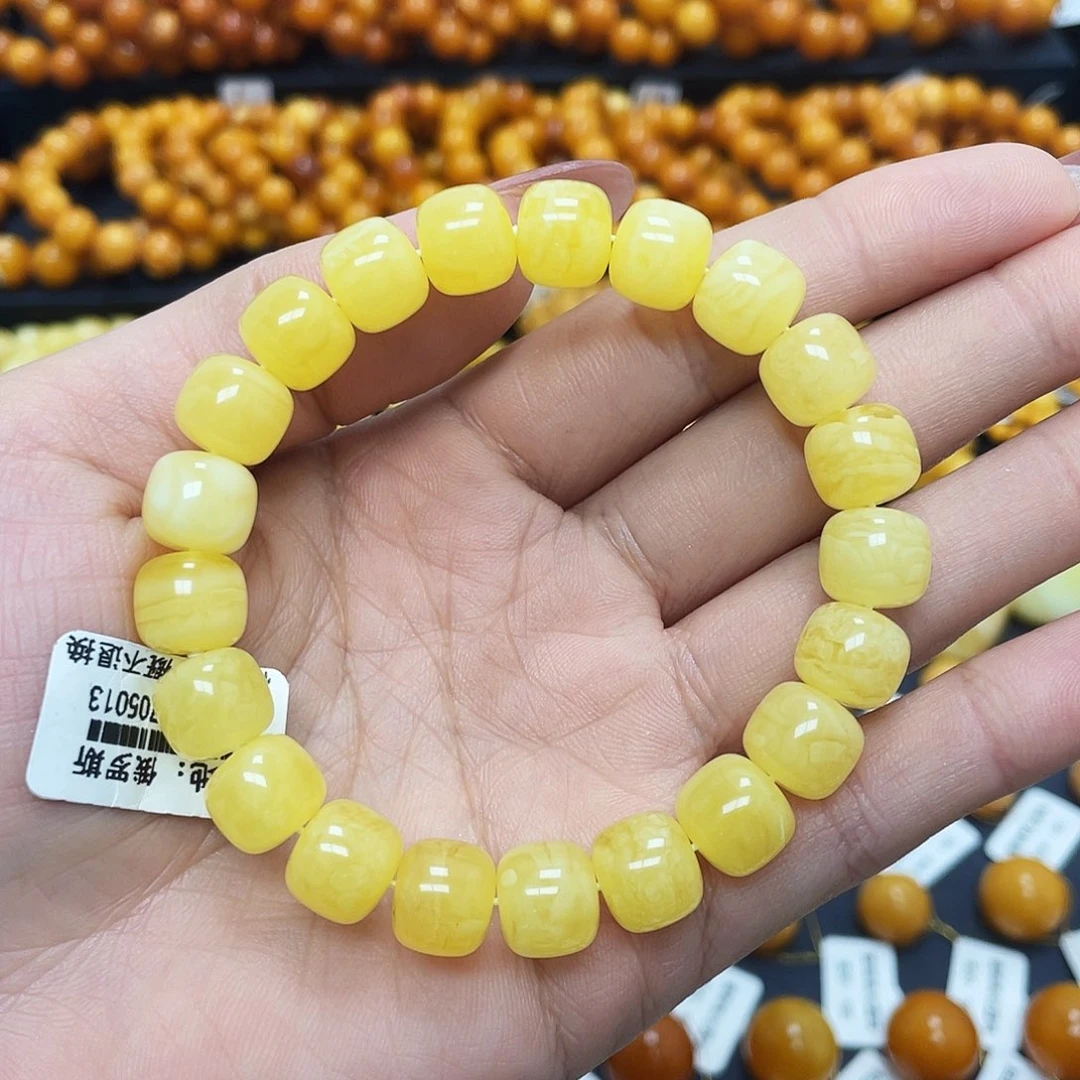 蜜蜡珠宝奇石未镶嵌10+mm老型手串