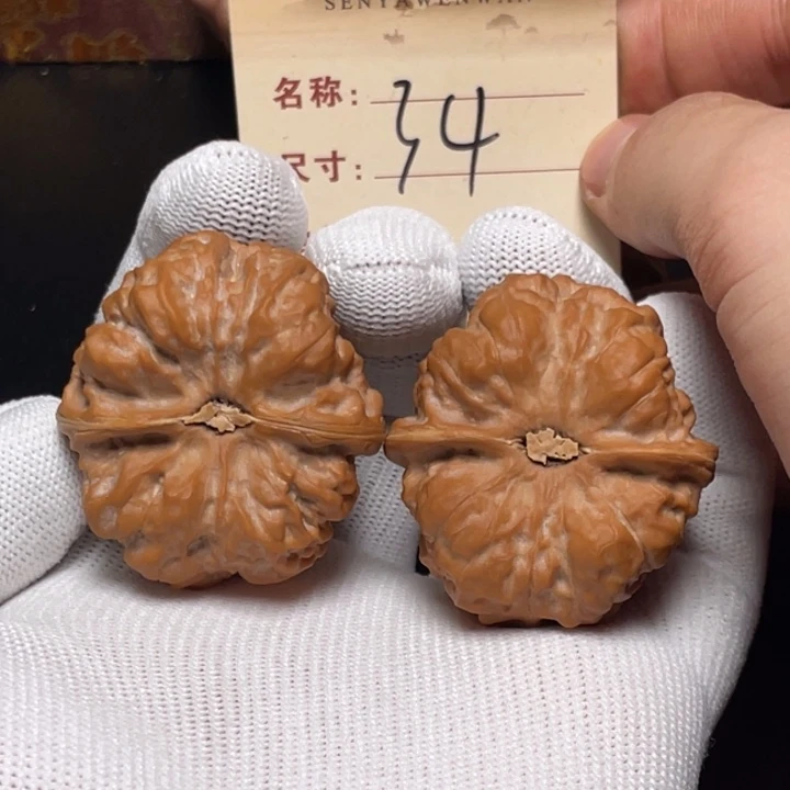 把件文玩核桃蛙蛙39尺白茬 修34