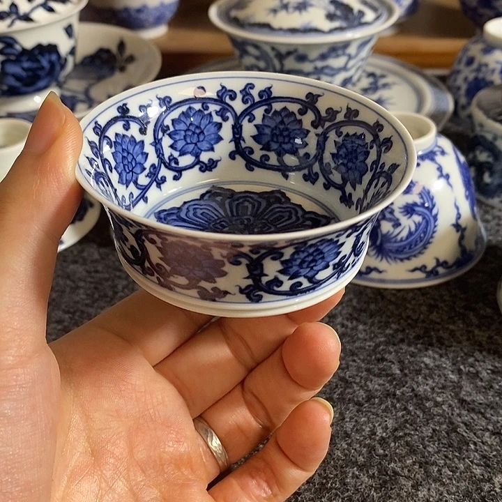 【小青雅玩】双勾莲马蹄杯