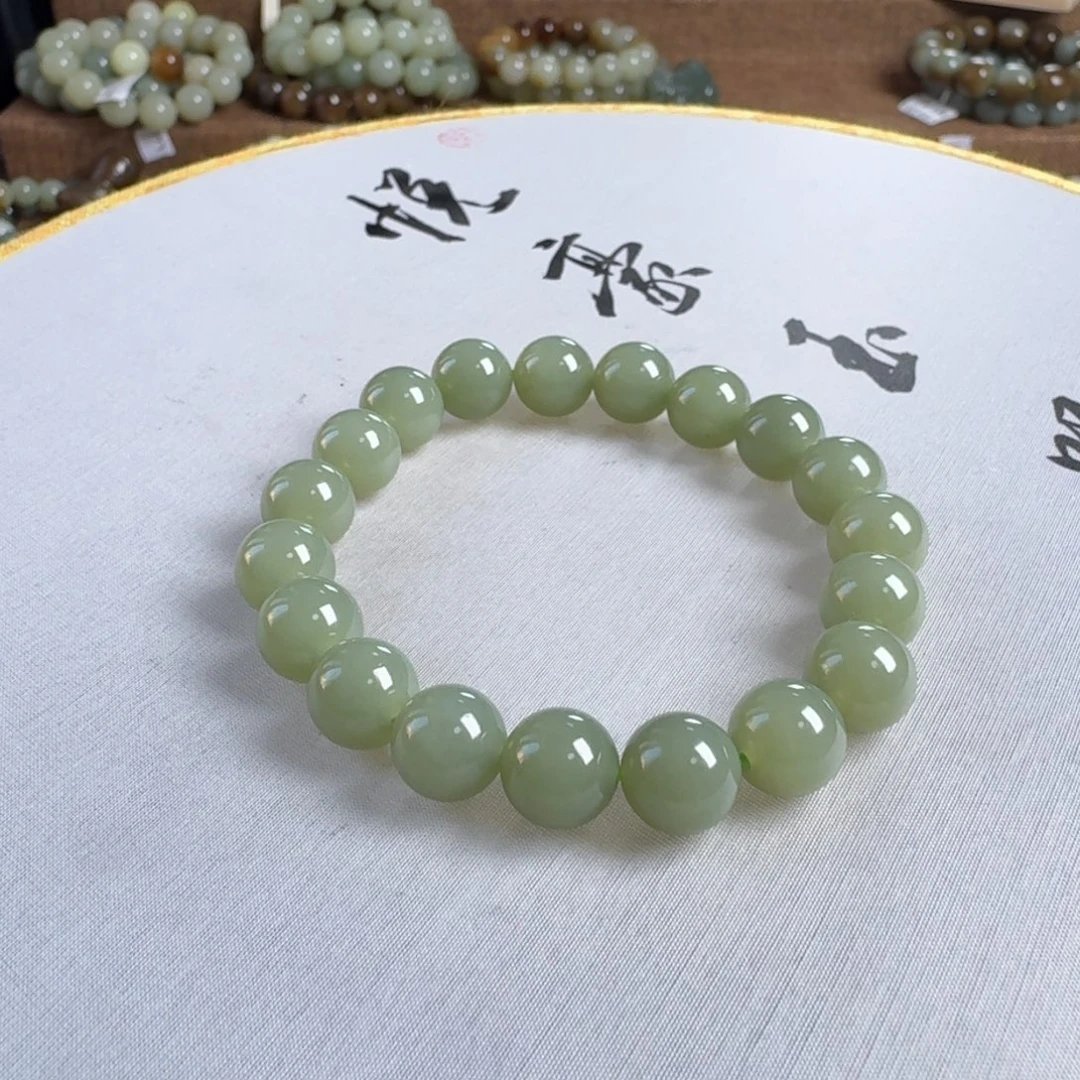 和田玉手链未镶嵌火****）