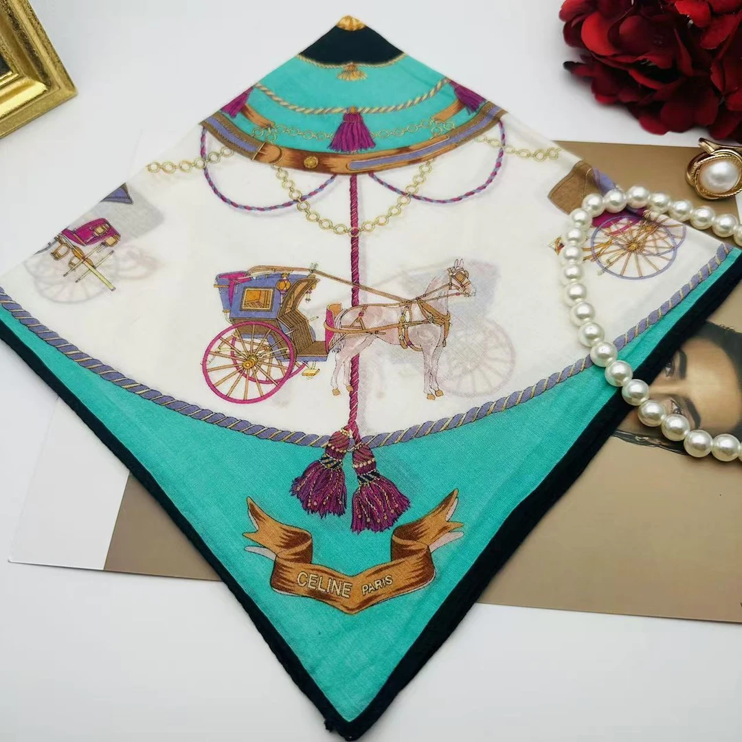 99新 Celine/思琳 海囤 思琳 丝巾/yy04239