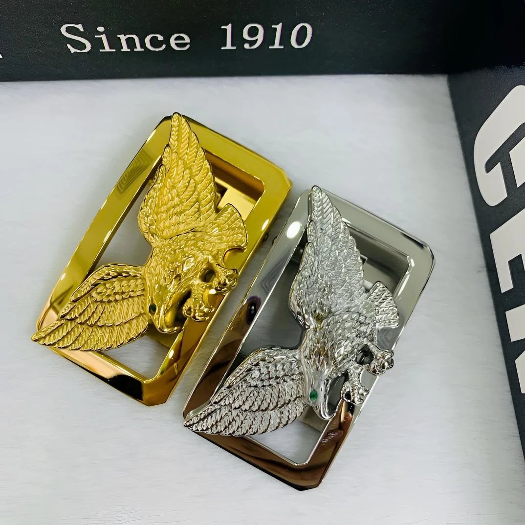 史蒂芬老鹰皮带扣头正品自动扣不锈钢男士商务裤腰带滑道卡槽配件