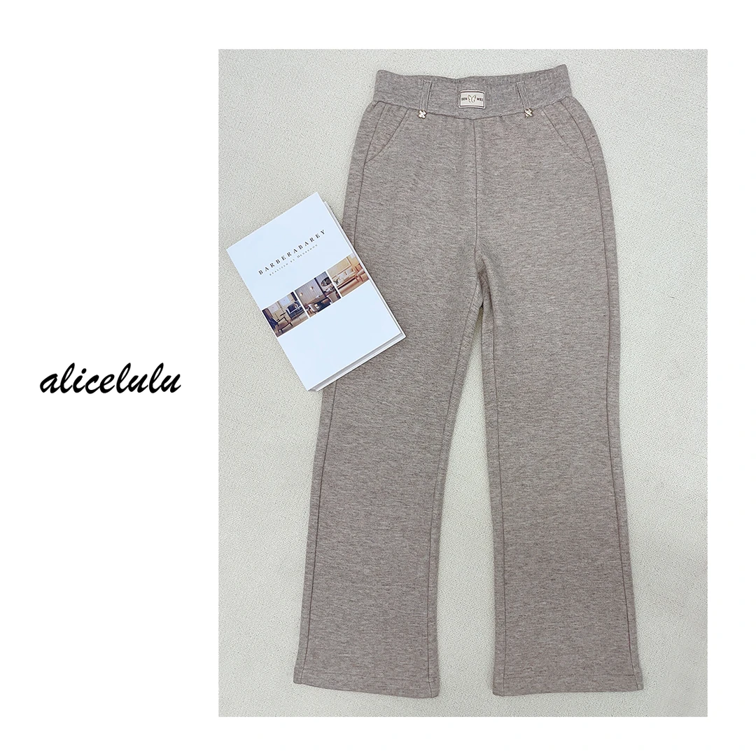 1 ALICE “拥抱考拉”休闲裤 柔软绒感 垂顺有型 S621826U