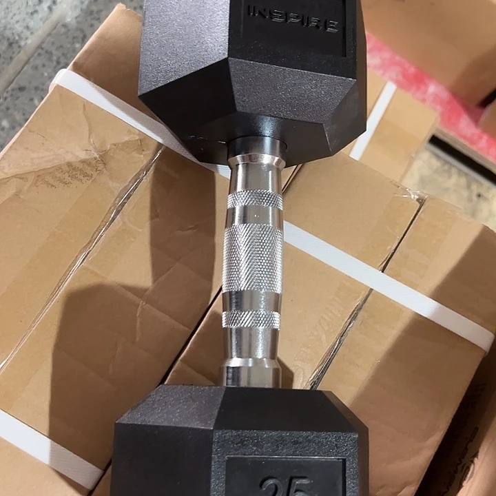 全新六角实心铁哑铃10公斤一对