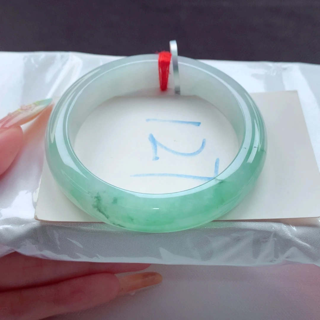 翡翠手镯未镶嵌天然缅甸翡翠A货手镯 27号