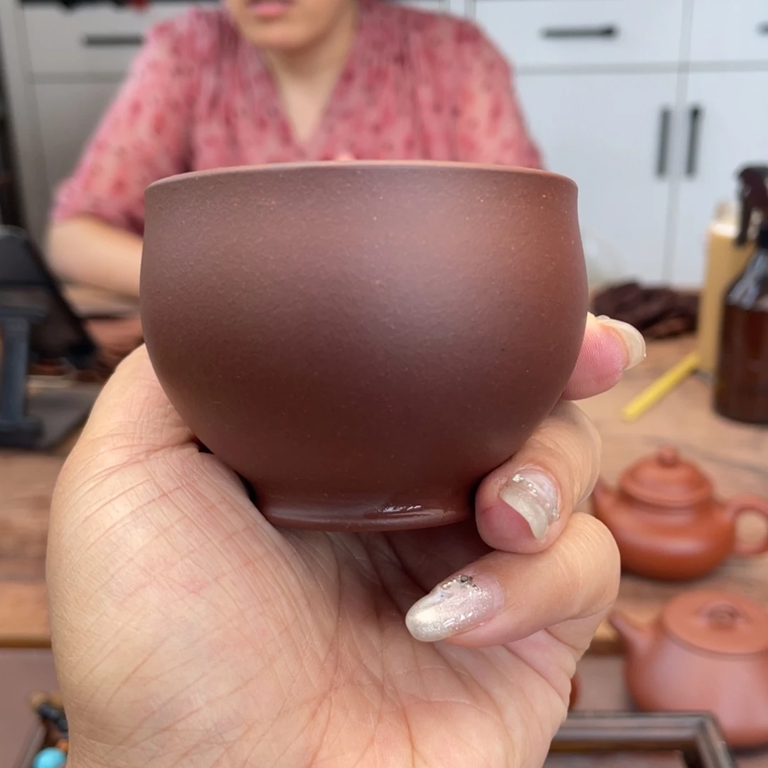 紫砂茶宠底槽清主人杯
