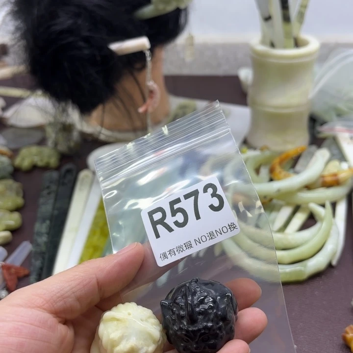 蛇纹石玉发饰合金a****i
