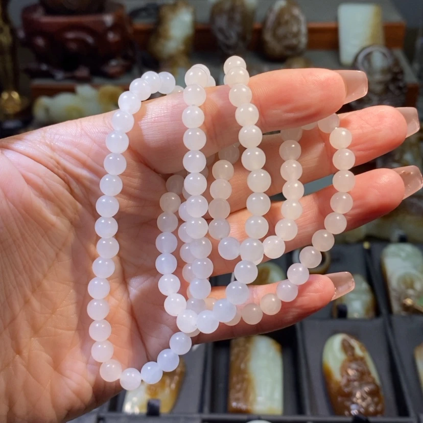 【闪购商品】和田玉珠链未镶嵌