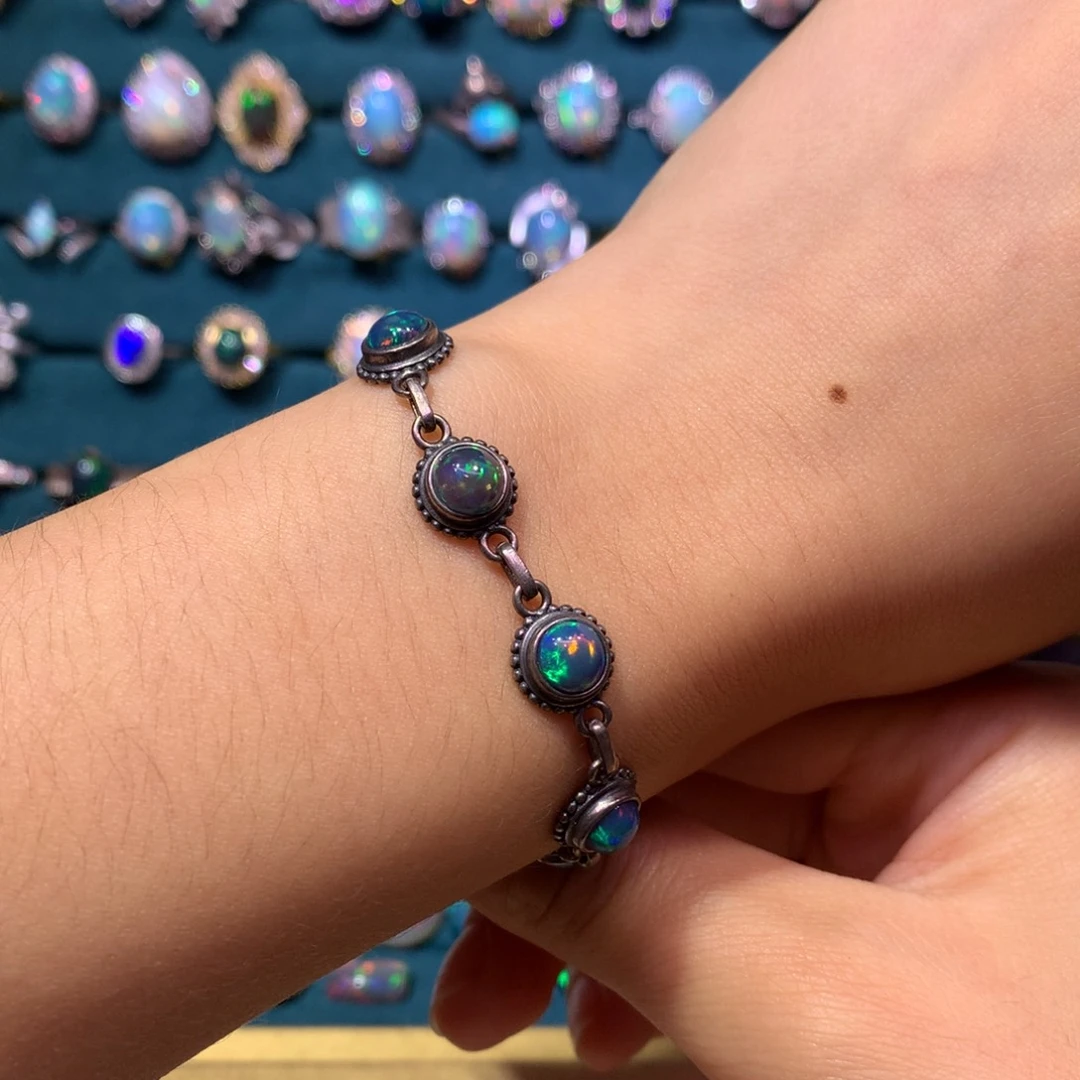 o***o欧泊银S925镶嵌手链款式