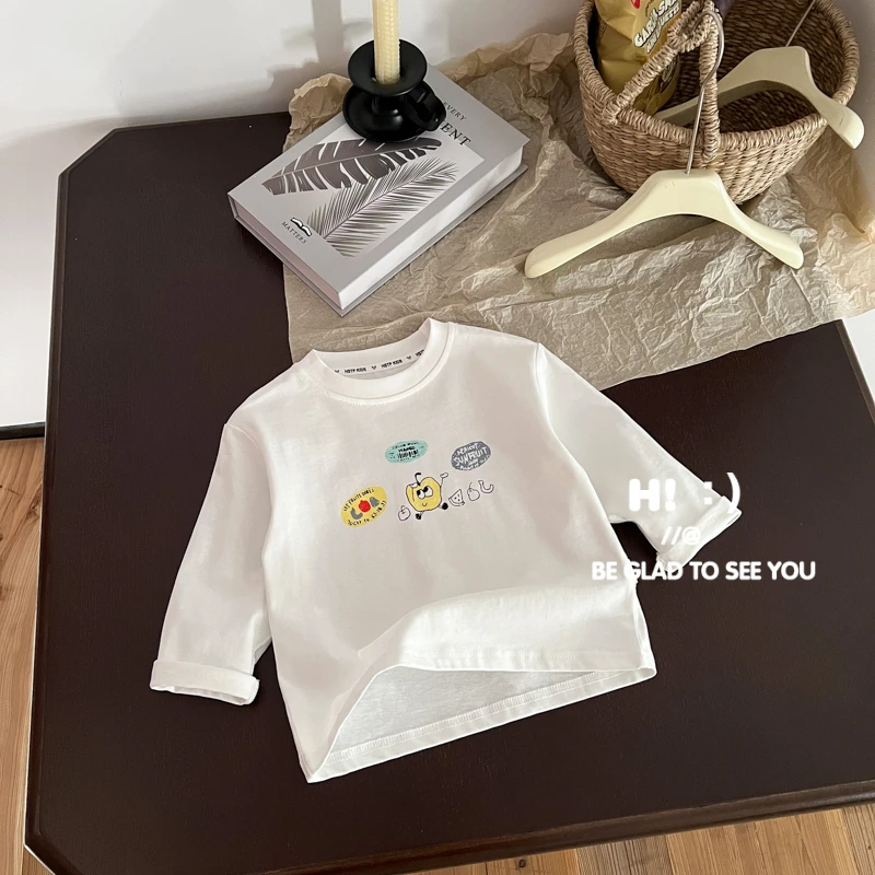 【现货】郝叔童品男童圆领长袖T恤2025春装新款儿童卡通百搭HI5101