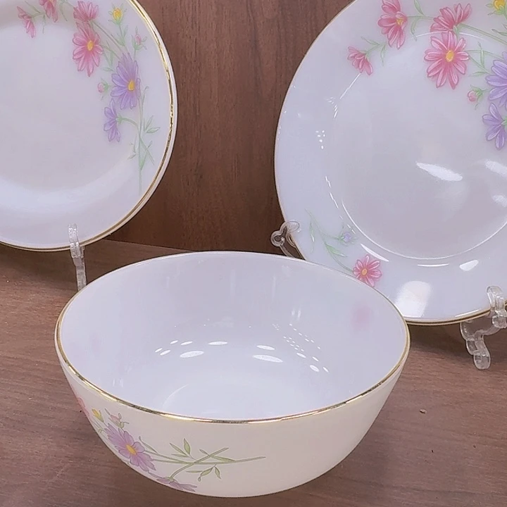 45%以上骨粉骨瓷幸福花语套装碗盘