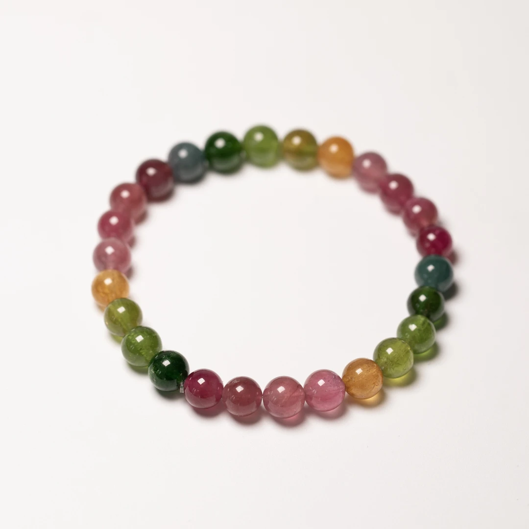 晶匠碧玺手串7mm+多样发一 编号-X38101