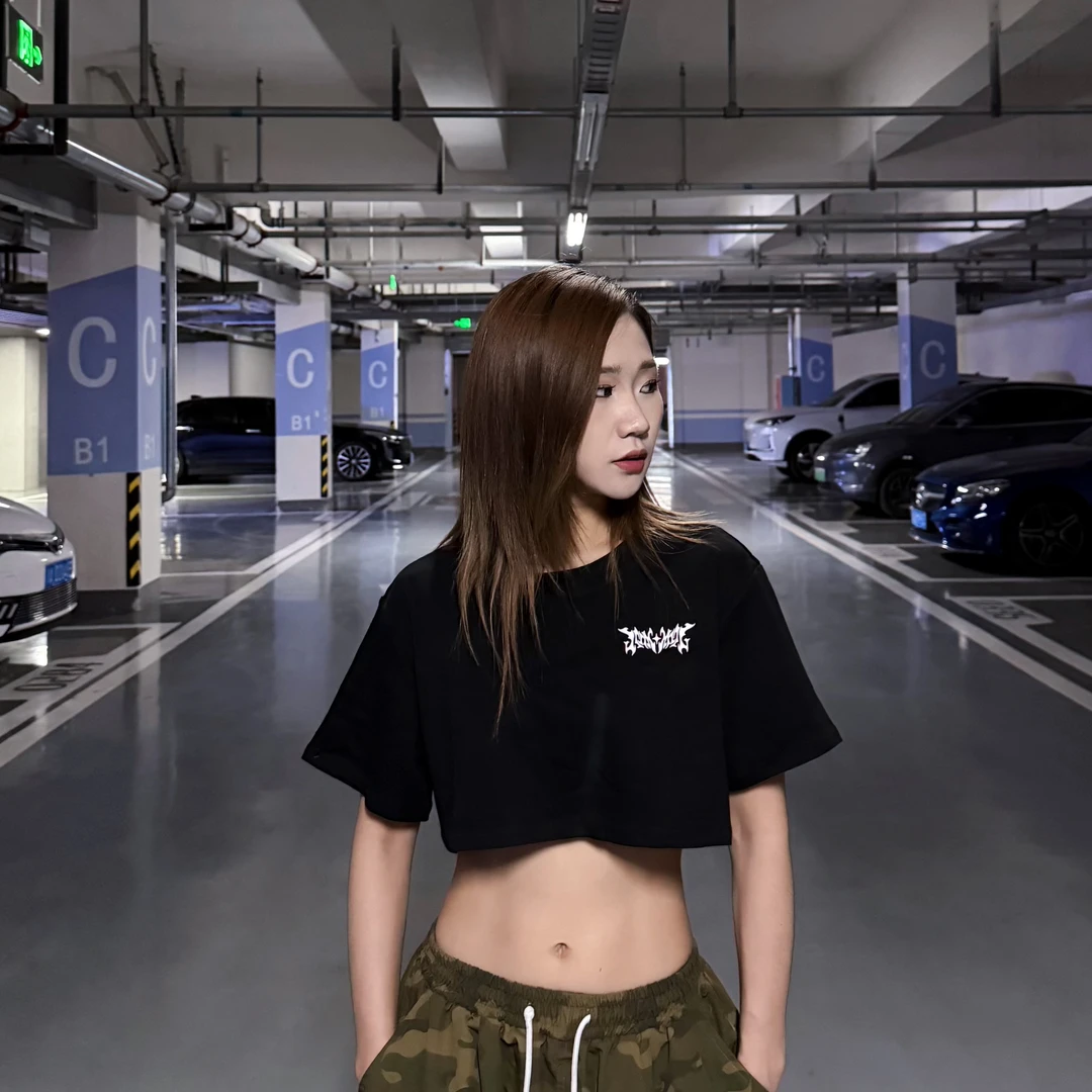 KIMMING金大铭同款短款宽松型印花街头风T恤夏季百搭