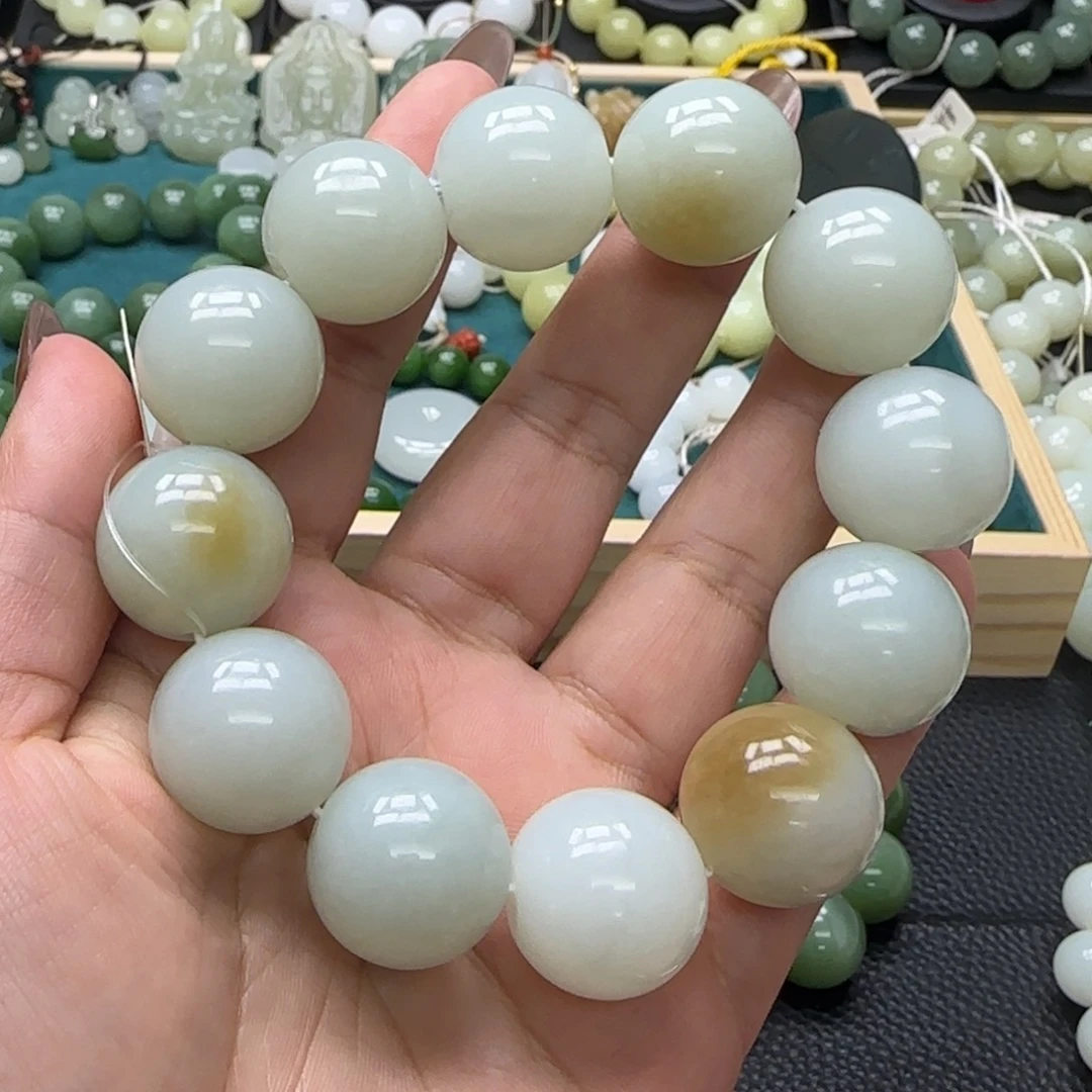 和田玉未镶嵌手链20