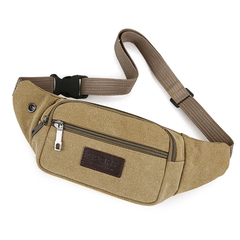 日韩腰包新款多功能男女帆布耐磨手机包大容量收钱收银包工地干活