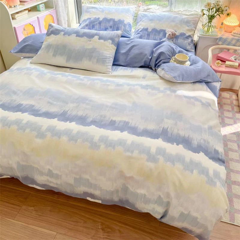 【欧阳柳家纺店】【似流年】冬季加厚保暖牛奶绒珊瑚绒床上四件套