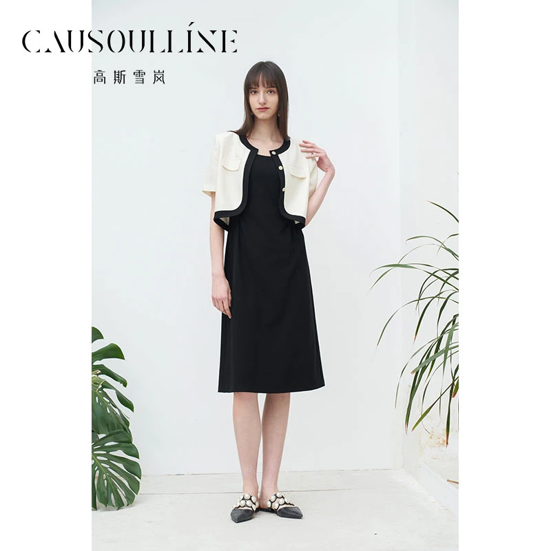 高斯雪岚【夏季新品】吊带+外套 休闲气质套装 24218300