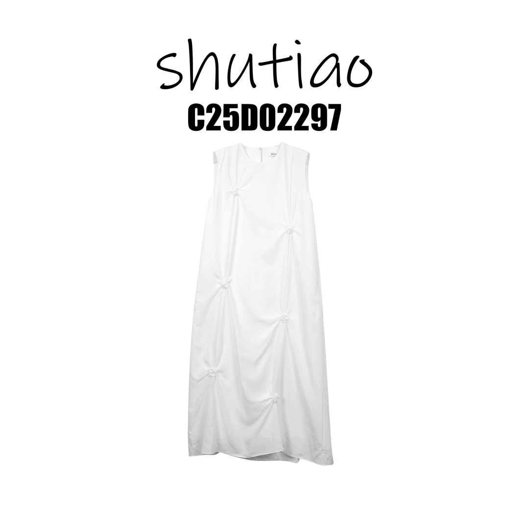 【SHUTIAO】2025夏季：新款小众设计款连衣裙C25D02297