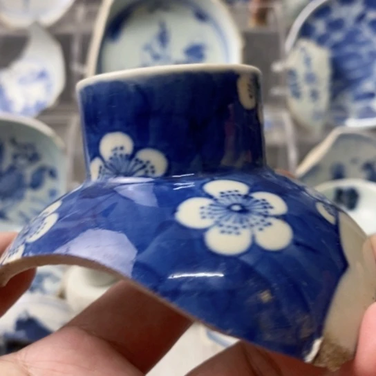 瓷片现代瓷器青花瓷片