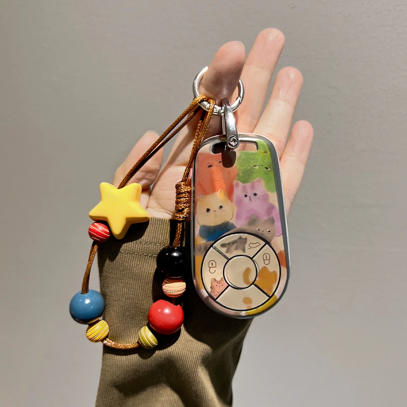 长城欧拉好猫钥匙套2025款黑猫闪电猫芭蕾猫白猫可爱gt壳扣女汽车