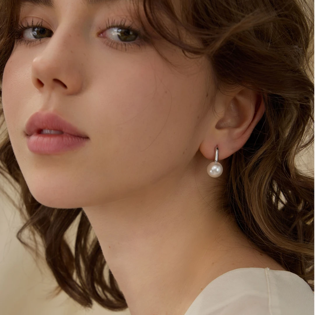 ARSIS极简单珠耳扣法式小众轻奢耳七夕礼物百搭个性优雅设计感ins