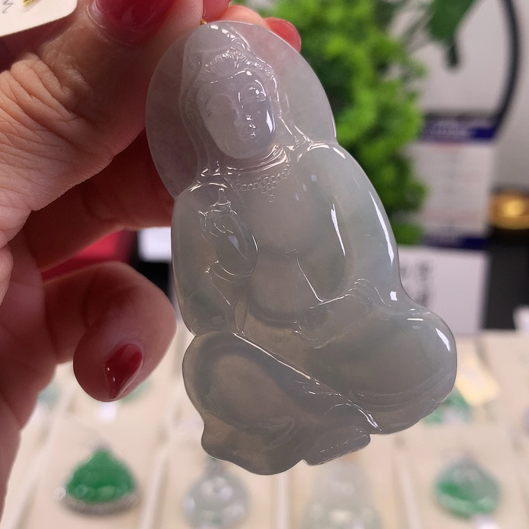 翡翠未镶嵌颈饰天然翡翠A货挂件