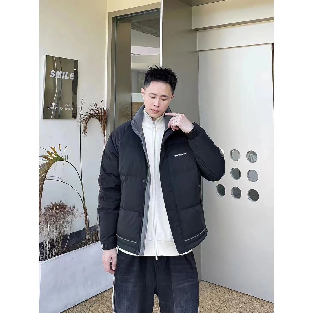 8013冬季滑雪保暖锁温时尚休闲短款男士潮流帅气百搭棉外套