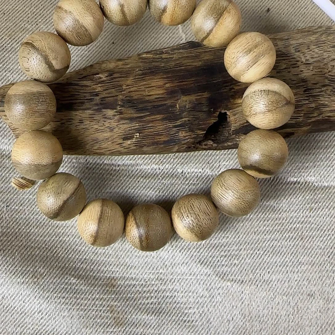 沉香沉香碎屑勾丝➕正区达拉干14圆珠单圈收藏级