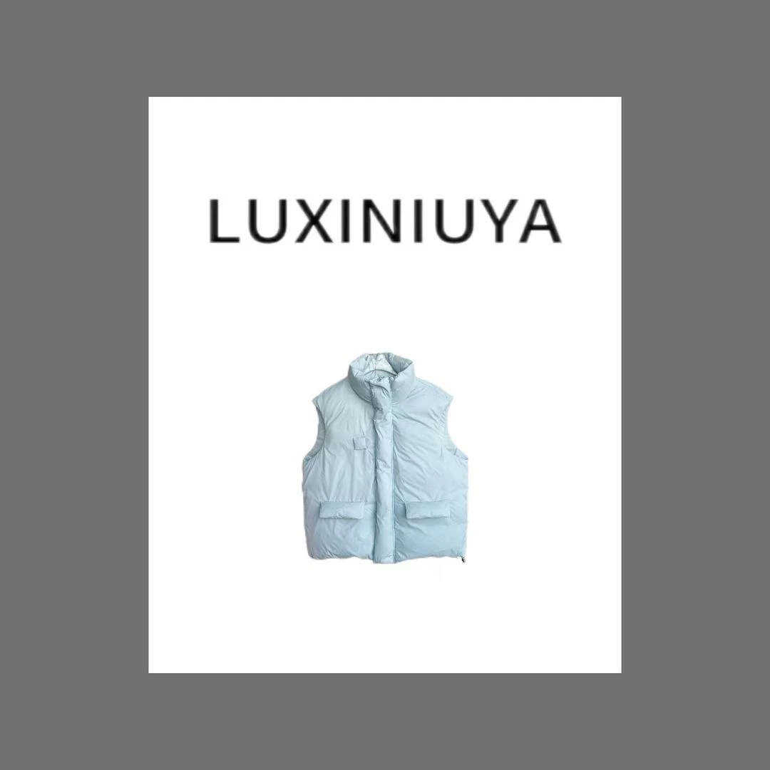 【LUXINIUYA】羽绒服马甲 时尚百搭宽松 秋冬保暖2024新款#CX2062