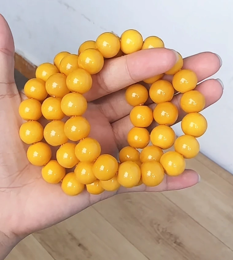 【齐福珠宝】XQ1239/12mm天然俄料色标苹果珠手串（多样性发其一）