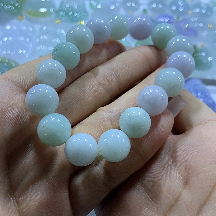 翡翠未镶嵌颈饰天然翡翠A货手串