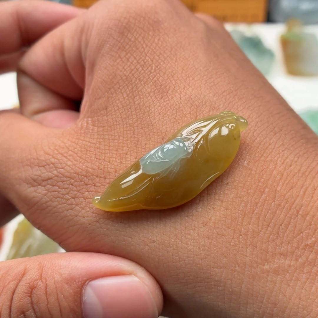 定制翡翠未镶嵌叶子