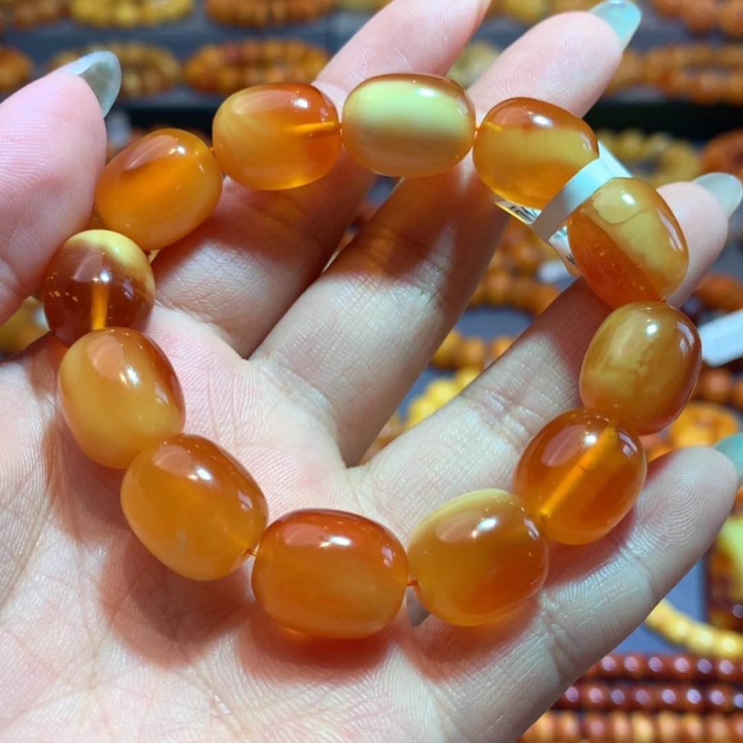 【闪购商品】未镶嵌蜜蜡手串梦**2蜜蜡手串定制