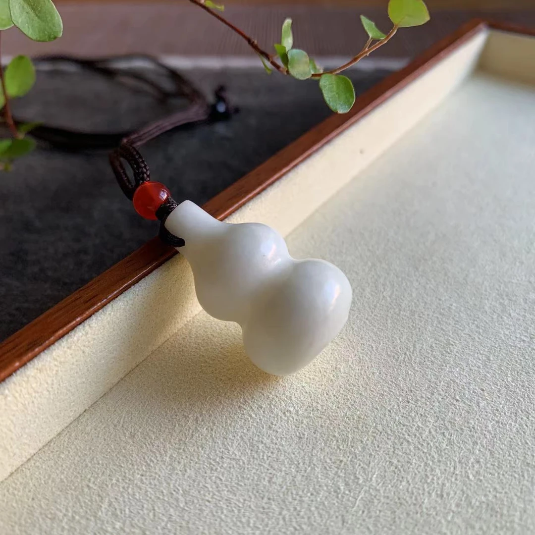 玉水阁天然玉葫芦吊坠