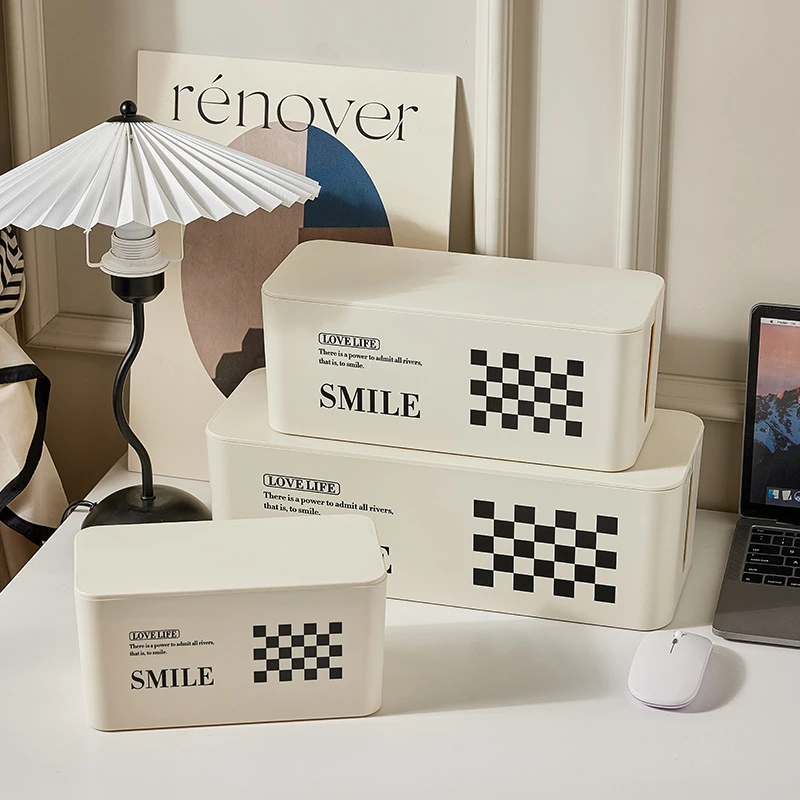 日本进口MUJIE插排插座收纳盒插线板电源线数据线充电器电线收纳