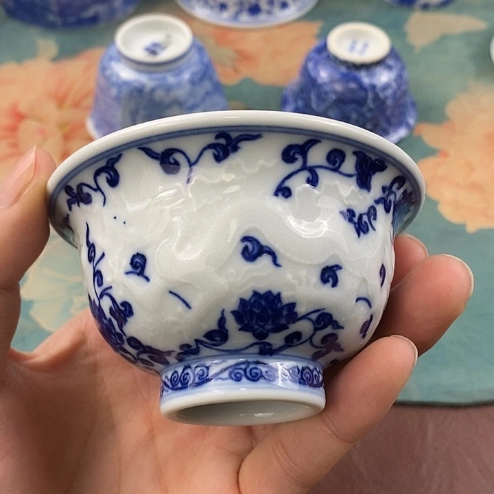 杯现代景德镇全手工全手绘茶具1688888微瑕