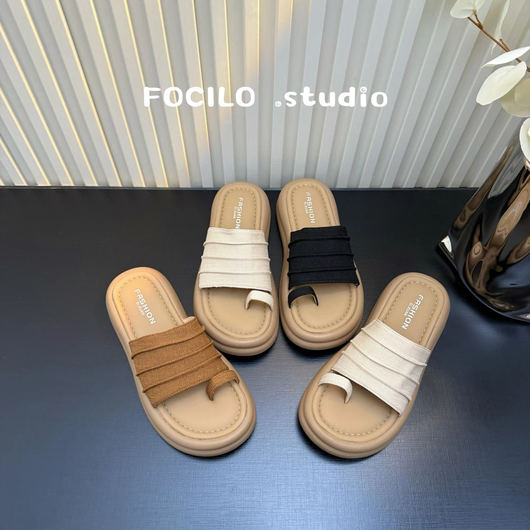 厚底拖鞋女外穿夏季2025新款女士凉拖套趾配裙子凉鞋夏天凉拖鞋