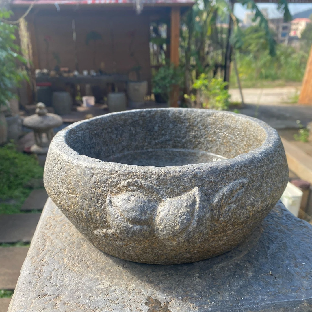 石锦坊 家居摆件（ 双桃盆）