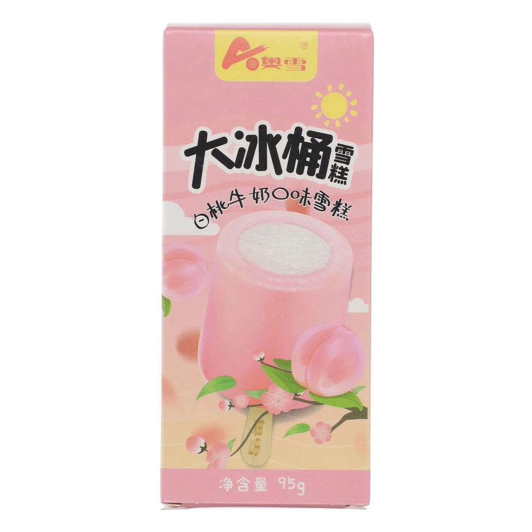奥雪大冰桶雪糕白桃牛奶味 95g
