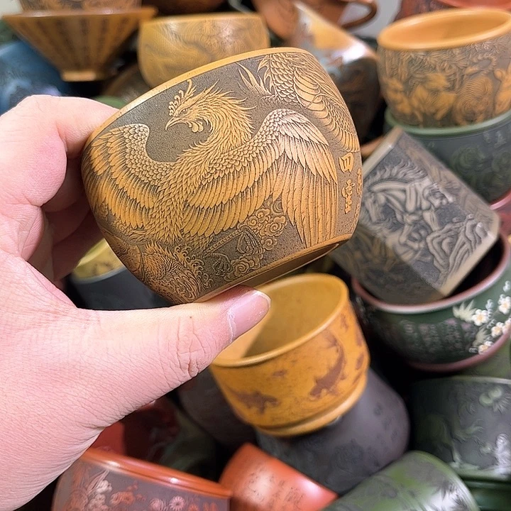 茶杯紫砂全手工紫砂主人杯