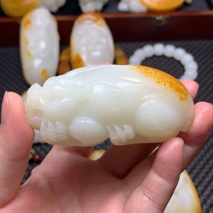 风***行玉精品貔貅手把件1