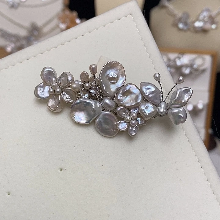 铜合金蝶恋花发夹