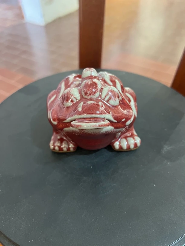 钧瓷金蟾茶宠摆件