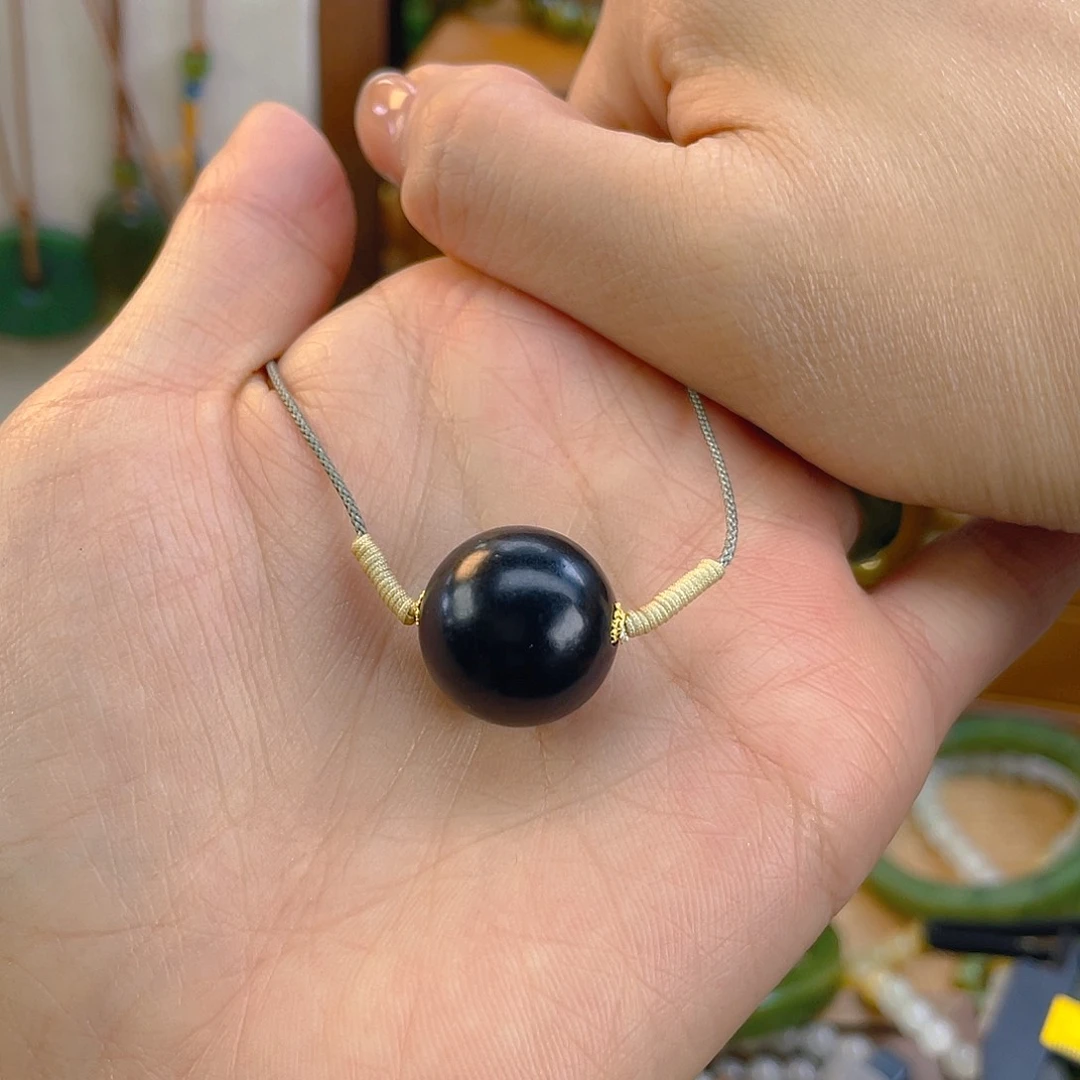 和田玉18K金镶嵌手链