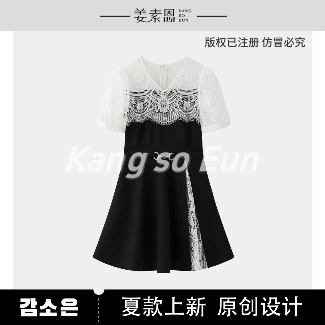 【老板娘夏天】【残雪未眠】高级时尚连衣裙G24XT010120
