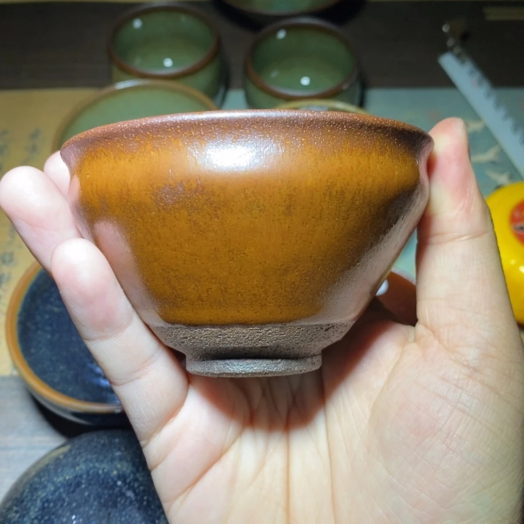 建盏龙窑柴烧手工狗**年