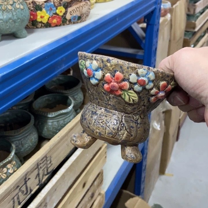 陶瓷花盆单场满9.9发11*10