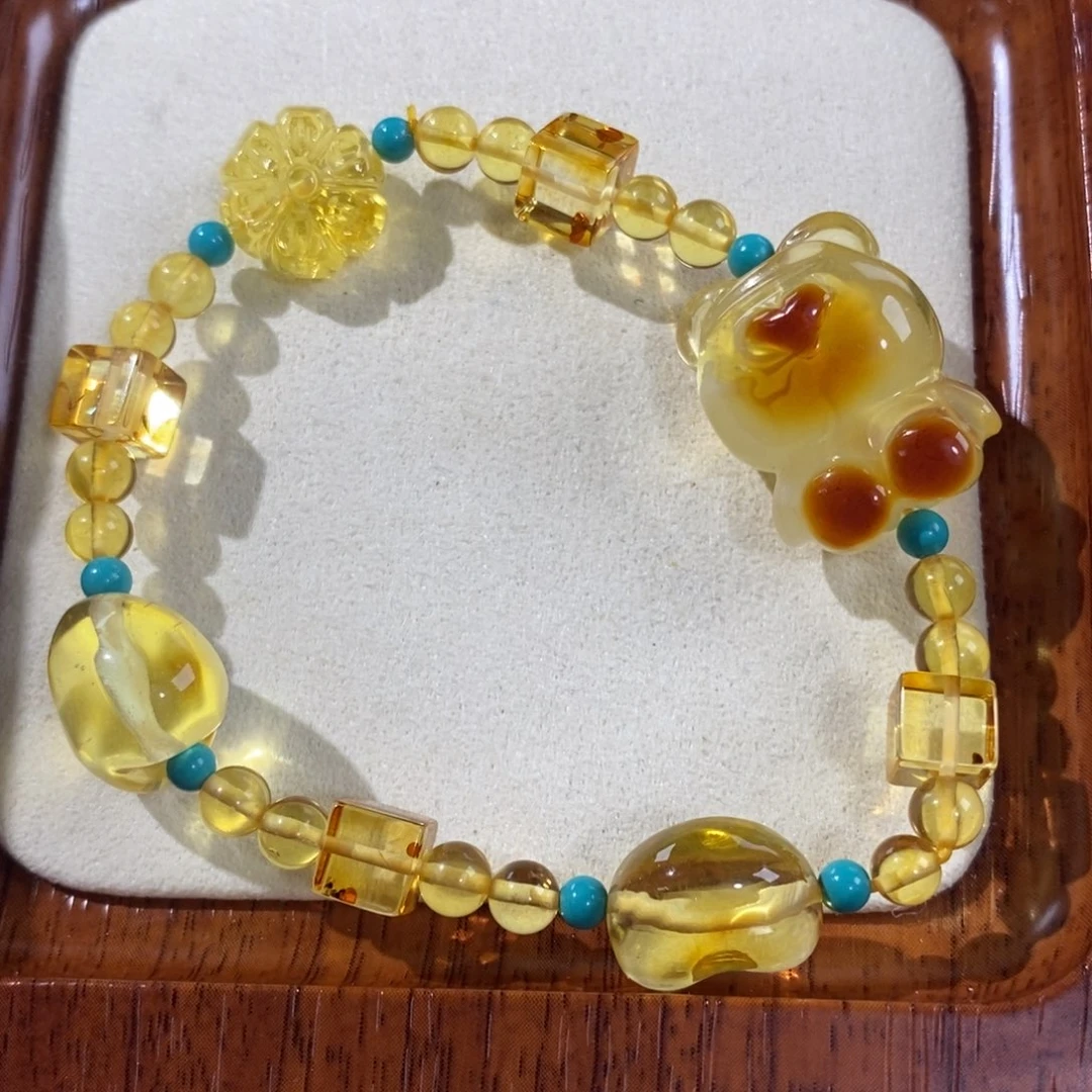 【闪购商品】未镶嵌琥珀裸石定制