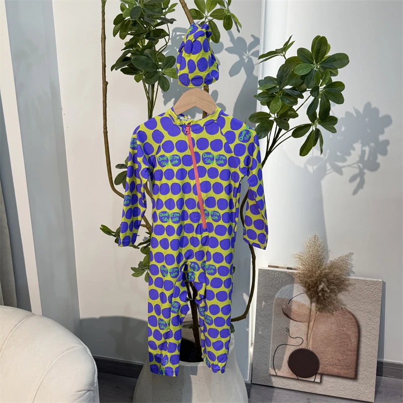 412【靓】儿童夏季时尚休闲长袖长裤带帽连体套装-88088