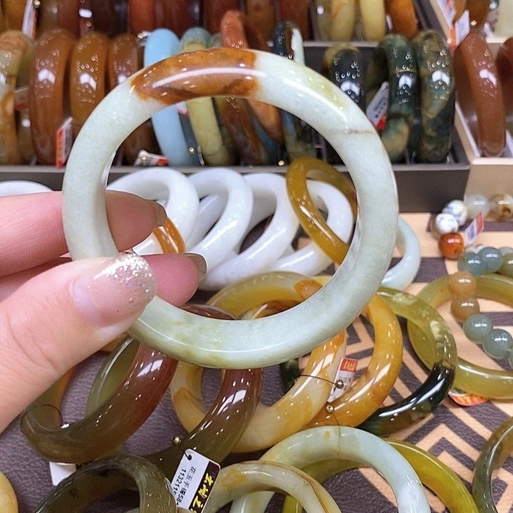 未镶嵌蛇纹石玉手镯